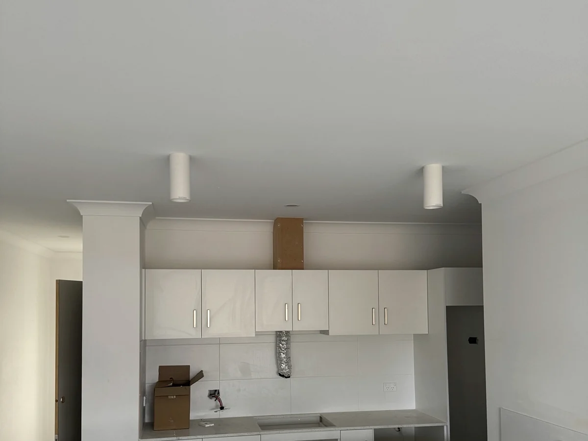 Finished new-build kitchen electrical fit-off