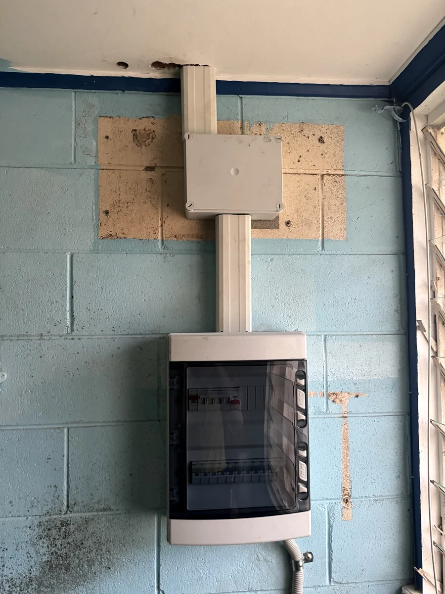 New switchboard enclosure after upgrade